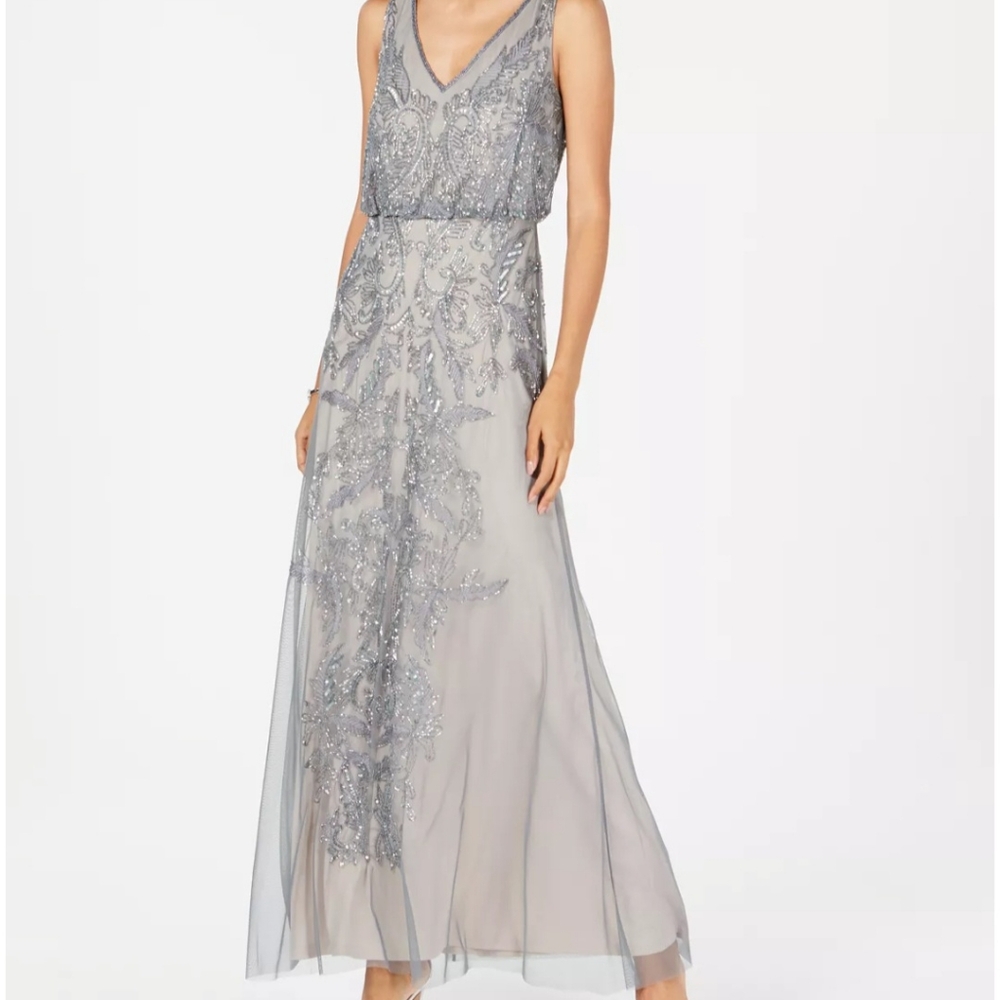 Adrianna Papell beaded gown